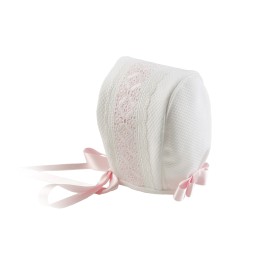 Gorro de bebé de  piqué con tirabordada  