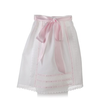 Faldón de cintura para bebé con pala de entredoses y pasacintas 