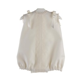 Ranita para bebé de piqué marfil