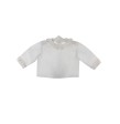 Camisa de ceremonia y bautizo para bebé con volante de encaje de Valencienne y batista Camisa de ceremonia y bautizo para bebé con volante de encaje de Valencienne y batista