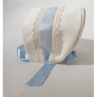 Conjunto de ranita y capota para ceremonia y bautizo